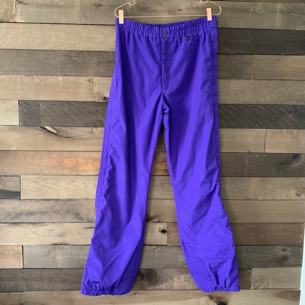 Obermeyer Gore-Tex Men's Vintage Side Zip Snow Pants in Purple